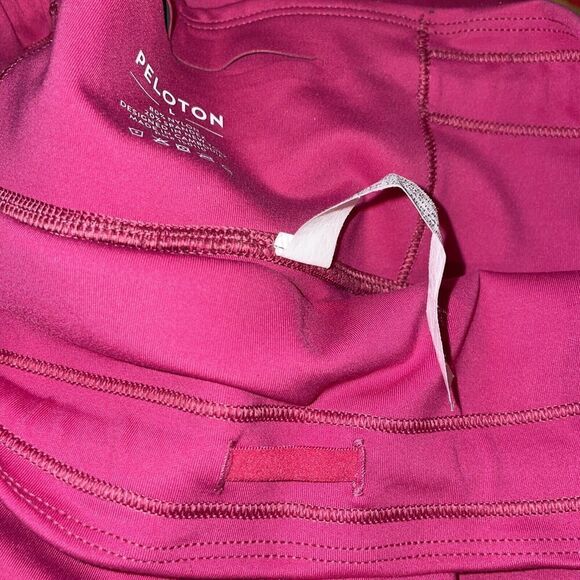 Peloton Move Mission Tulip Hem Leggings Womens Large High Rise Drawstring Pink - Picture 6 of 6